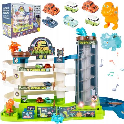 MalPlay Parking Tor Samochodowy Dinozaur Garaż Z Windą Kolejka Mega Park Dinozaurów MalPlay Parking Tor Samochodowy Dinozaur Garaż Z Windą Kolejka Mega Park Dinozaurów