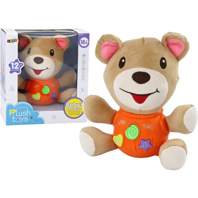 Lean Toys Pluszowy Miś Interaktywny Pomarańczowy Gra Melodie I Recytuje Wierszyki Lean Toys Pluszowy Miś Interaktywny Pomarańczowy Gra Melodie I Recytuje Wierszyki
