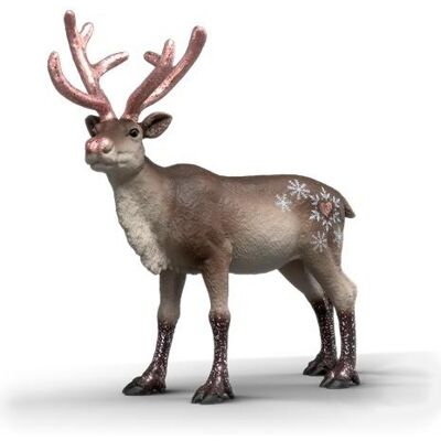 Renifer Świąteczny Różowozłoty Schleich Figurka Dekoracyjna Renifer Świąteczny Różowozłoty Schleich Figurka Dekoracyjna