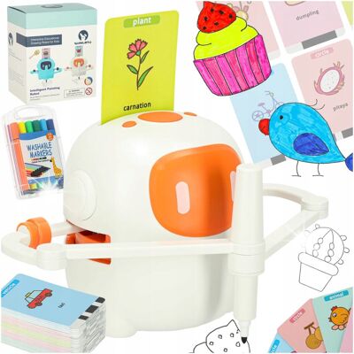 ikonka Robot Edukacyjny Interaktywny Nauka Rysowania Pisania Zestaw Fiszki Mazaki ikonka Robot Edukacyjny Interaktywny Nauka Rysowania Pisania Zestaw Fiszki Mazaki