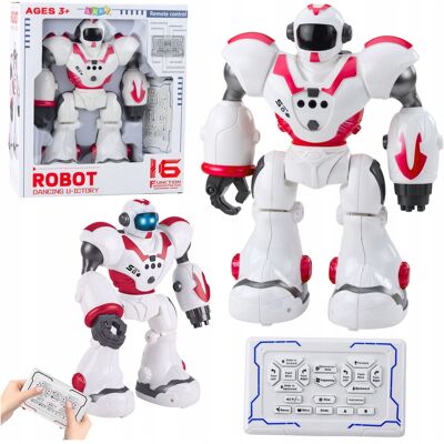 Lean Toys Robot Interaktywny Zdalnie Sterowany Rc 16 Funkcji Światła Dźwięki Różowy Lean Toys Robot Interaktywny Zdalnie Sterowany Rc 16 Funkcji Światła Dźwięki Różowy