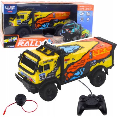 Lean Toys Samochód Ciężarowy Rc Żółty – Sterowany Pilotem Z Klaksonem Lean Toys Samochód Ciężarowy Rc Żółty – Sterowany Pilotem Z Klaksonem