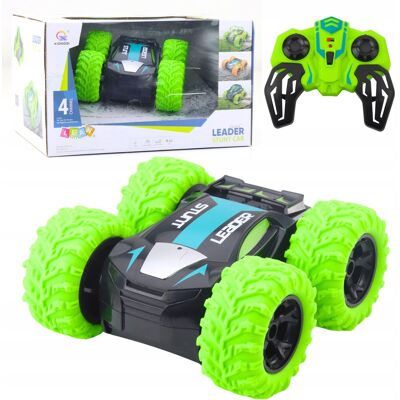 Lean Toys Samochód Kaskaderski Zdalnie Sterowany Rc Obroty O 360° Zielony Lean Toys Samochód Kaskaderski Zdalnie Sterowany Rc Obroty O 360° Zielony
