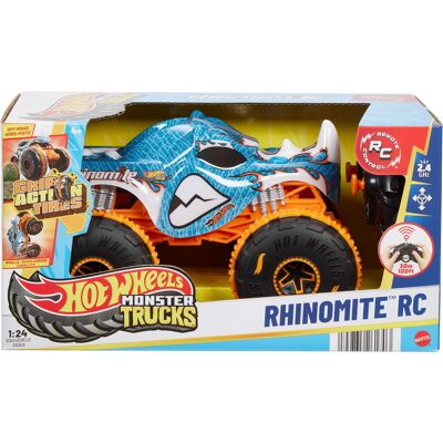 Samochód Zdalnie Sterowany Hot Wheels Monster Trucks Rhinomite Jbk11 Samochód Zdalnie Sterowany Hot Wheels Monster Trucks Rhinomite Jbk11