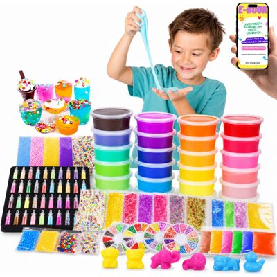 Pltb Slime Duży Zestaw 120 El Do Robienia Glutów Masa Plastyczna Dla Dzieci + E-Book Pltb Slime Duży Zestaw 120 El Do Robienia Glutów Masa Plastyczna Dla Dzieci + E-Book