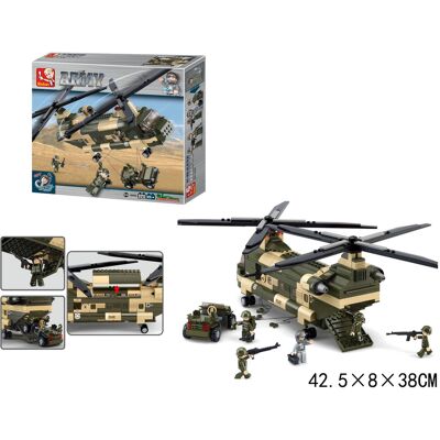 Sluban Army Helikopter Wojskowy 520 Elem. Sluban Army Helikopter Wojskowy 520 Elem.
