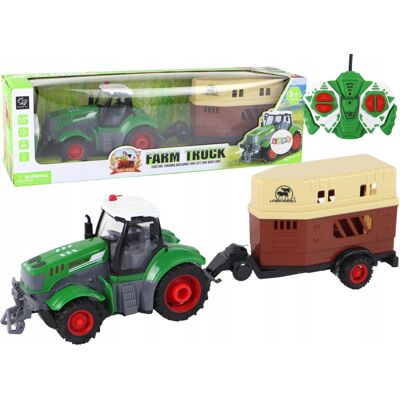 Lean Toys Traktor Rc Ciągnik Zdalnie Sterowany Maszyna Rolnicza Przyczepa Pilot 1:24 Lean Toys Traktor Rc Ciągnik Zdalnie Sterowany Maszyna Rolnicza Przyczepa Pilot 1:24