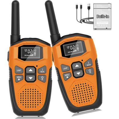 Inny producent Walkie Talkie Dla Dzieci 2 Szt. Pomarańczowe, Radiotelefon 16 Kanałów 5 Km Inny producent Walkie Talkie Dla Dzieci 2 Szt. Pomarańczowe, Radiotelefon 16 Kanałów 5 Km