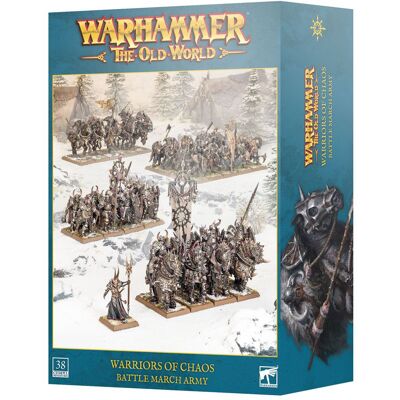 Games Workshop Warriors Of Chaos: Battle March Army, Warhammer The Old World, 38 Figurek Games Workshop Warriors Of Chaos: Battle March Army, Warhammer The Old World, 38 Figurek