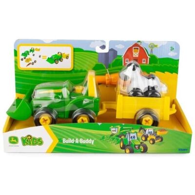 Tomy Zbuduj Traktor Johnny John Deere Z Przyczepą 47209 Tomy Zbuduj Traktor Johnny John Deere Z Przyczepą 47209