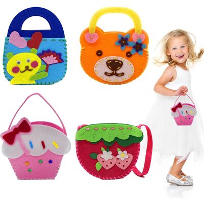 Inny producent Zestaw Do Szycia Filcowego Dla Dzieci 4 Szt. Torby Edukacyjne Diy Inny producent Zestaw Do Szycia Filcowego Dla Dzieci 4 Szt. Torby Edukacyjne Diy