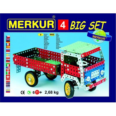 Zestaw konstrukcyjny Merkur 602 elementów - Metal, dla dzieci 6+ Zestaw konstrukcyjny Merkur 602 elementów - Metal, dla dzieci 6+