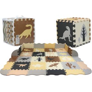 Ultimar Dinozaury Mata Edukacyjna Piankowe Puzzle Kojec 3w1 150x150cm Duża Mata z Bokami Ultimar Dinozaury Mata Edukacyjna Piankowe Puzzle Kojec 3w1 150x150cm Duża Mata z Bokami