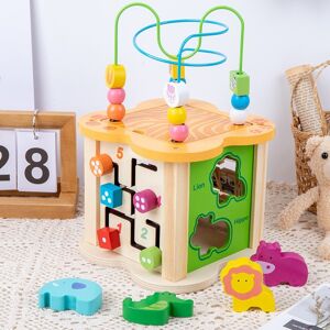 brak danych Drewniana kostka edukacyjna sorter przeplatanka labirynt zwierzęta zegar brak danych Drewniana kostka edukacyjna sorter przeplatanka labirynt zwierzęta zegar