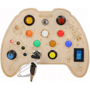 Lupilu DREWNIANA TABLICA MONTESSORI LED SPACE GAMES DLA DZIECI Lupilu DREWNIANA TABLICA MONTESSORI LED SPACE GAMES DLA DZIECI