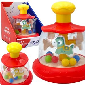 Lean Toys KOLOROWA KARUZELA Z KONIKAMI DLA MALUSZKA Lean Toys KOLOROWA KARUZELA Z KONIKAMI DLA MALUSZKA