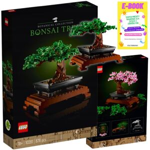 Lego Kwiaty Prezent - Botanical Collection - Drzewko Bonsai Tree Klocki + Ebook Lego Kwiaty Prezent - Botanical Collection - Drzewko Bonsai Tree Klocki + Ebook