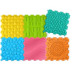 Ortopedyczna mata sensoryczna puzzle dla dzieci 4FIZJO 6 szt. Ortopedyczna mata sensoryczna puzzle dla dzieci 4FIZJO 6 szt.