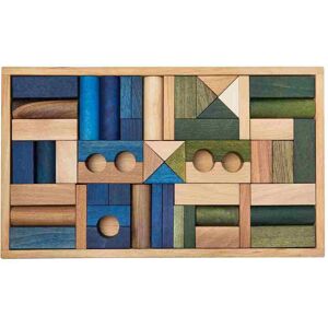 WOODEN STORY Drewniane Klocki w Skrzynce – Barwa Zimna 54 Elementy WOODEN STORY Drewniane Klocki w Skrzynce – Barwa Zimna 54 Elementy