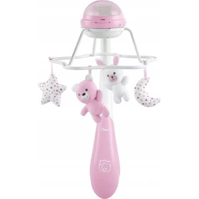Chicco karuzela do łóżeczka RAINBOW 3w1 PINK 000110411100000 projektor Chicco karuzela do łóżeczka RAINBOW 3w1 PINK 000110411100000 projektor