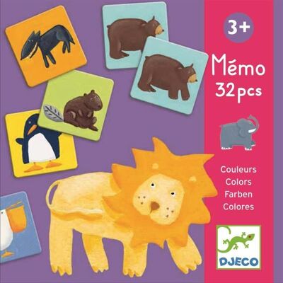 Kolorowe Zwierzątka, gra edukacyjna, Djeco Kolorowe Zwierzątka, gra edukacyjna, Djeco