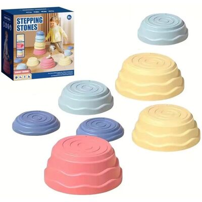 Lean Toys DLA DZIECI ZESTAW KAMIENI DO TRENINGU RÓWNOWAGI Lean Toys DLA DZIECI ZESTAW KAMIENI DO TRENINGU RÓWNOWAGI