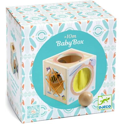 Drewniane pudełko sensoryczne BABY BOX, Djeco Drewniane pudełko sensoryczne BABY BOX, Djeco