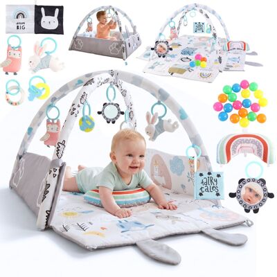 Active Hobby Duża Mata Edukacyjna Miękka Interaktywna 4w1 Poduszka Minky 20 piłek Gryzaki Lusterko Active Hobby Duża Mata Edukacyjna Miękka Interaktywna 4w1 Poduszka Minky 20 piłek Gryzaki Lusterko