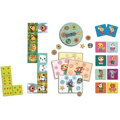 Gra edukacyjna Bingo Memo Domino, Djeco Gra edukacyjna Bingo Memo Domino, Djeco