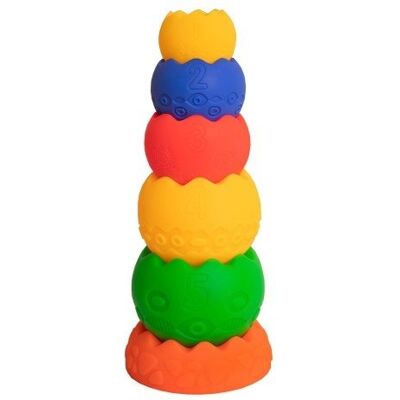 Hencz Toys, piramida sensoryczna kontrastowa Hencz Toys, piramida sensoryczna kontrastowa
