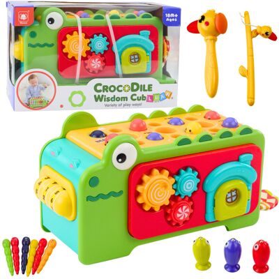 Lean Toys Interaktywna Kostka Sensoryczna z Labiryntem i Cymbałkami - Lean Toys Interaktywna Kostka Sensoryczna z Labiryntem i Cymbałkami -