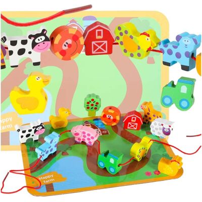 Artemis Klocki Drewniane Edukacyjne Montessori Nawlekane Przeplatanka Tablica Farma Artemis Klocki Drewniane Edukacyjne Montessori Nawlekane Przeplatanka Tablica Farma