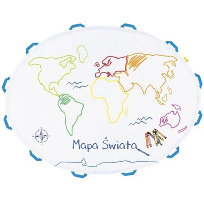 Kreatywna Mata Edukacyjna Mapa Świata AKSON (do malowania) Kreatywna Mata Edukacyjna Mapa Świata AKSON (do malowania)