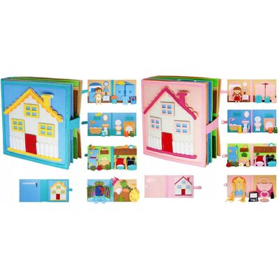 Inny producent Książeczka z filcu, edukacyjna książka sensoryczna manipulacyjna Montessori Inny producent Książeczka z filcu, edukacyjna książka sensoryczna manipulacyjna Montessori
