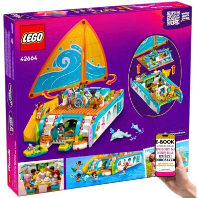 Lego FRIENDS Statek z Delfinami i Przyjaciółmi – PREZENT DLA DZIECKA KOCHAJĄCEGO PODRÓŻE – Łódź Pełna Zabawy, Relaksu i Przygód + EBOOK-3 Lego FRIENDS Statek z Delfinami i Przyjaciółmi – PREZENT DLA DZIECKA KOCHAJĄCEGO PODRÓŻE – Łódź Pełna Zabawy, Relaksu i Przygód + EBOOK-3