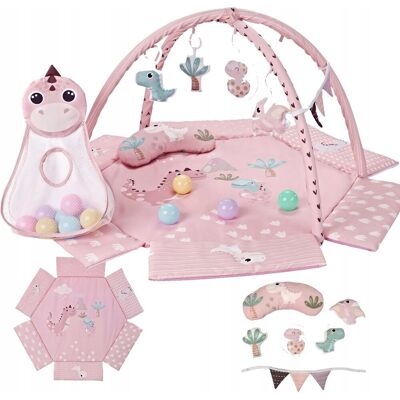 Mata Edukacyjna Dino Pink dla Niemowląt z Piłeczkami MILLY MALLY TinyMini Mata Edukacyjna Dino Pink dla Niemowląt z Piłeczkami MILLY MALLY TinyMini