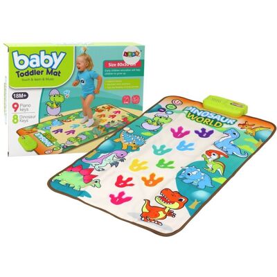 Lean Toys Mata Taneczna Edukacyjna Interaktywna Dinozaury Światła Dźwięki Lean Toys Mata Taneczna Edukacyjna Interaktywna Dinozaury Światła Dźwięki