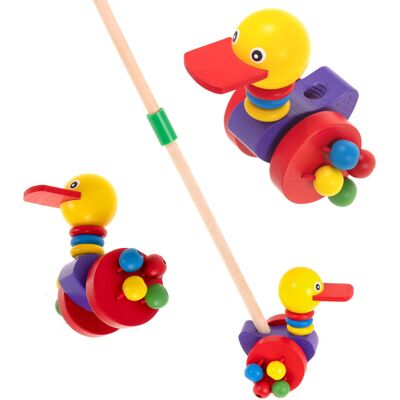Artemis Pchacz na Kiju Zabawka Drewniana Kaczuszka dla Dziecka Kaczka Spacerowa Artemis Pchacz na Kiju Zabawka Drewniana Kaczuszka dla Dziecka Kaczka Spacerowa