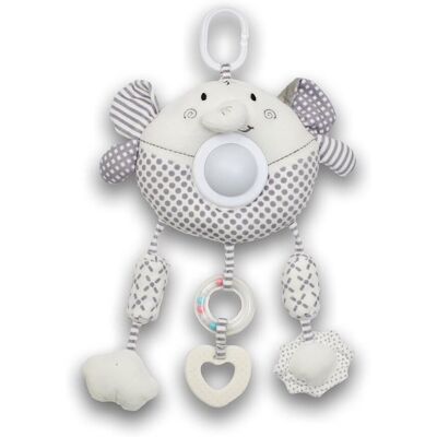 Babymix Pluszowa Zabawka Wisząca Słoń Ze Światłem I Muzyką Babymix Pluszowa Zabawka Wisząca Słoń Ze Światłem I Muzyką