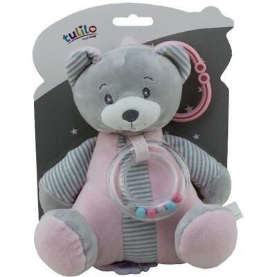 Tulilo Pozytywka Miś różowy 18 cm Tulilo Pozytywka Miś różowy 18 cm