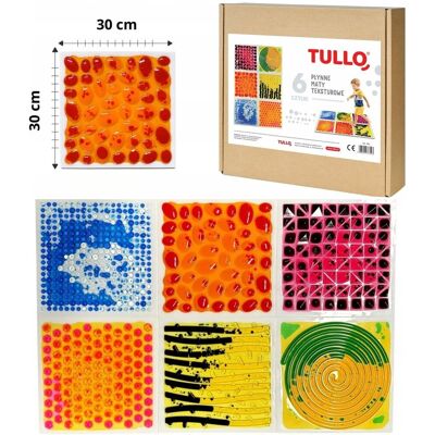 Ścieżka Sensoryczna Tullo Płytki Z Cieczą Fakturowe 30 Cm 6 Szt. Ścieżka Sensoryczna Tullo Płytki Z Cieczą Fakturowe 30 Cm 6 Szt.