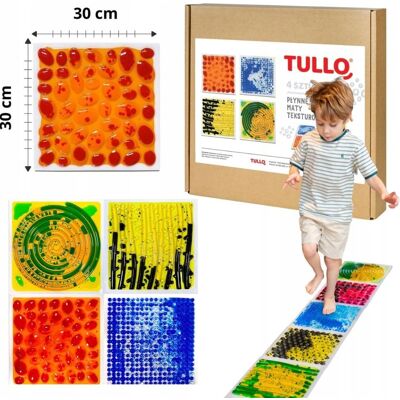 Ścieżka Sensoryczna Tullo Płytki Z Cieczą Fakturowe 30Cm 4 Szt. Ścieżka Sensoryczna Tullo Płytki Z Cieczą Fakturowe 30Cm 4 Szt.