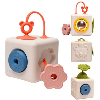 Taf Toys Silikonowa Kostka Sensoryczna Kostka Pełna Odkryć Taf Toys Silikonowa Kostka Sensoryczna Kostka Pełna Odkryć