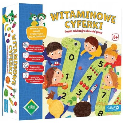 Trefl Witaminowe cyferki. Puzzle edukacyjne dla całej grupy 93329 Trefl Witaminowe cyferki. Puzzle edukacyjne dla całej grupy 93329