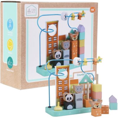 Sun Baby Zabawka drewniana edukacyjna liczydło sorter 20 elementów, nauka cyfr , 24 cm Sun Baby Zabawka drewniana edukacyjna liczydło sorter 20 elementów, nauka cyfr , 24 cm