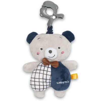 Baby Mix Zawieszka pluszowa Miś niebieski Baby Mix Zawieszka pluszowa Miś niebieski