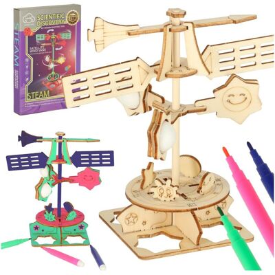 Artemis Zestaw Edukacyjny Puzzle Drewniane Wiatrowskaz Wiatraczek Model 3D Naukowy Artemis Zestaw Edukacyjny Puzzle Drewniane Wiatrowskaz Wiatraczek Model 3D Naukowy