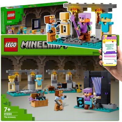 Zestaw LEGO Minecraft 21252 – Zbrojownia pełna przygód – IDEALNY PREZENT NA URODZINY DZIEŃ DZIECKA + EBOOK Zestaw LEGO Minecraft 21252 – Zbrojownia pełna przygód – IDEALNY PREZENT NA URODZINY DZIEŃ DZIECKA + EBOOK