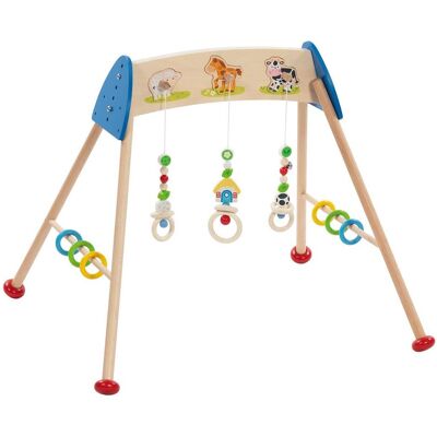 Goki Arche D'Activités En Bois - Animaux De La Ferme Goki Arche D'Activités En Bois - Animaux De La Ferme