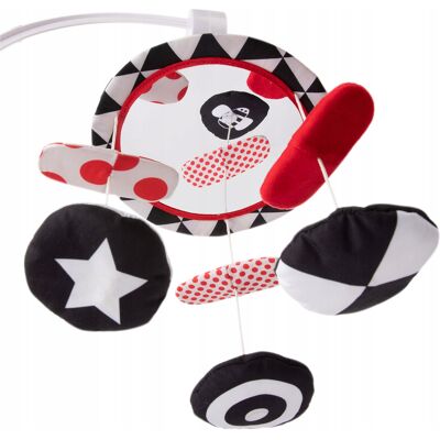 Inny producent Canpol Karuzela Sensoryczna Pluszowa Kontrastowaz Pozytywką 2w1 68/084 / Canpol Babies Inny producent Canpol Karuzela Sensoryczna Pluszowa Kontrastowaz Pozytywką 2w1 68/084 / Canpol Babies